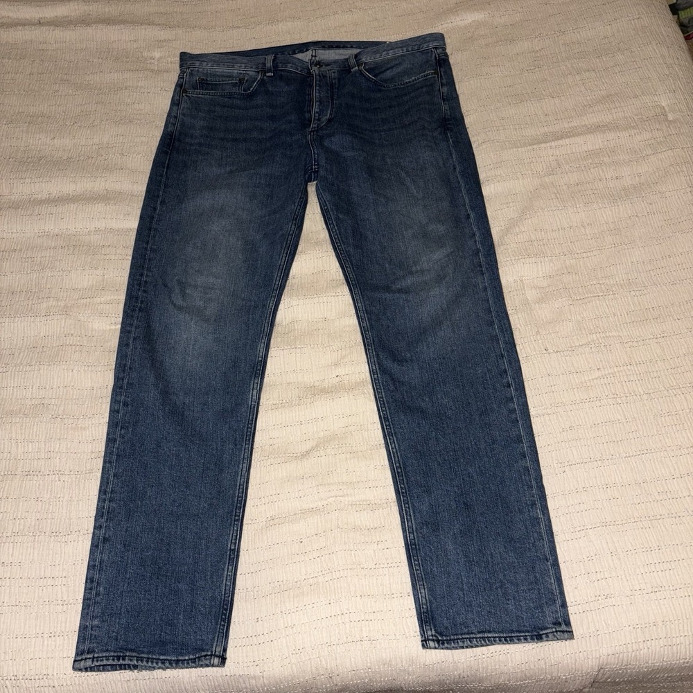 Rag & Bone Fit 2‎ Slim Jeans Mens 38x32 Blue Medium Wash Stretch Denim Pants